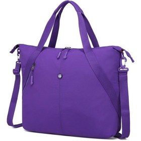 Resim Smart Bags Mikro Poly Kumaş Büyük Boy Kadın Omuz Çantası 3335 Mor 