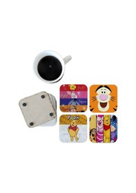 Resim Winnie The Pooh Dekoratif Ahşap Bardak Altlığı Seti 034 Çok Renkli 