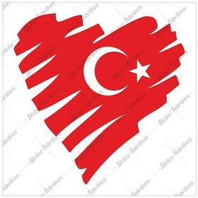 Resim Türk Bayrağı Sticker 00202 