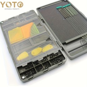 Resim YOTO Rigtrip Çok Bölümlü Carp Balıkçılık Alet Kutusu - Dayanıklı ABS, Güvenli Manyetik Kapanış, 37 Rigs ve Aksesuarları Tutabilir, saç tokası, Yem ve Balıkçılık Ekipmanı için Düzenlenmiş Bölümler, Balıkçılık Ekipmanı Depolama, Şık Tasarım, Manyetik Kapanış 