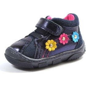 Resim Ozgencshoes Bayrak 1003 Lacivert Deri Ortopedik Ilkadım Kız Bebek Ayakkabı Lacivert 