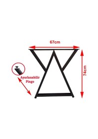 Resim Bin1Fırsatt Metal Ayaklar Masa Ayağı Çalışma Mutfak Masası Ayağı Metal Ayak 