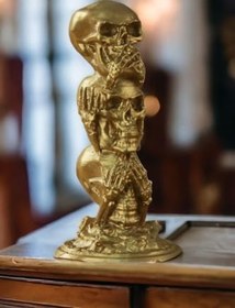 Resim Biblo Dekoratif Heykel Kuru Kafa Biblosu Altın Model 29 8682874853467 