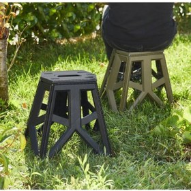 Resim Kapris 2 Adet Katlanabilir Kamp Ve Piknik Taburesi Tank Sandalye Seti 20x29x39cm 306 Siyah 