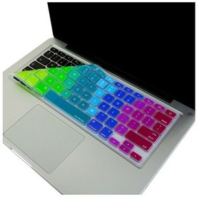 Resim Apple Uyumlu MacBook Klavye Koruyucu Air Pro İçin Us-abd İngilizce Dazzle Eski Usb'li Model 2008-2017 İle Pembe Yeşil 