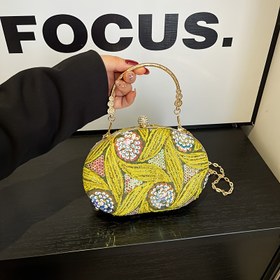 Resim Vintage Payetli Çiçekli Akşam Çantası Kadınlar İçin - Çıkarılabilir Zincir Askılı, Güvenli Toka Kapatma, Çok Renk Seçeneği (Açık Kahverengi/Mor/Mavi/Altın/Sarı), Dayanıklı PU Malzeme - Düğünler, Partiler, Sevgililer Günü ve Doğum Günü Hediyeleri için Mükemmel, Şık Aksesuar 