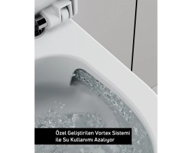 Resim Ness Vortex Asma Klozet ve Kapak Seti 