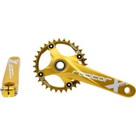 Resim Shimano Raptor A28z-as322 Tekli Aynakol+orta Göbek 32t 170mm Gold 260174 Siyah 