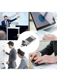 Resim Powermaster Pm-16238 8gb Otg Flash Bellek 4ın1 Lightning Type-c Usb-a Micro-usb Apple Uyumlu iOS Android Pc Uyuml 1 Adet 