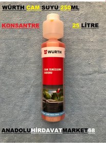 Resim Würth Cam Suyu Sabunlu Oto Cam Suyu Konsantre 250Ml 25Lt 