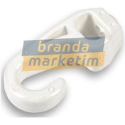 Resim Plastik Lastik Kancası Beyaz-10 Adet 