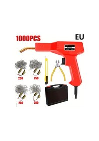 Resim Xuweiwei Taşınabilir Plastik Kaynak Makinesi Tamir Kiti 1000 Adet Kaynak Çivisi Kırmızı Araba Tamponu Tamir Aracı Garaj Aleti Eu Fişi 