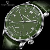 Resim Pagani design PD-1790 Erkek Saati 42MM 100 M Su Geçirmez Mekanik Paslanmaz Çelik Çerçeve Safir Cam Deri Kayış Saat 