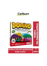 Resim El Becerileri Dikkat Geliştiren Öğretici Eğitici 9 Renkli Ahşap Domino 152 Parça Oyun 