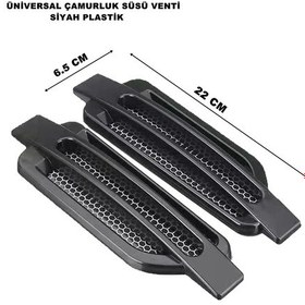 Resim Çamurluk Ve Kaput Üstü Havalandırma Ventili Üniversal Siyah 2Adet (552751289) 