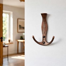 Resim Yeniçeri Metal Portmanto Askı Antik Bakır Duvar Askısı Vestiyer Koridor Portmanto Çanta Mont Askısı 