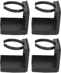 Resim Besthome1 4'lü Genişletilebilir Fırça Tutucu, Araba Kamyon Uyumlu, 60-100mm, Kolay Kurulum, Siyah Abs Plastik 