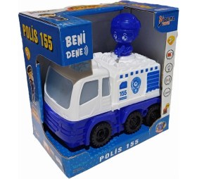 Resim Aspartam Süper Araçlar Polis 155 Oyuncak Pilli Işıklı Sesli Çarp Dön Özellikli Oyuncak Araç 