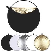 Resim Ebitda 5'li Reflektör Panel - 110cm Katlanabilir Altın/gümüş/beyaz/siyah Şeffaf Işıltılı, 