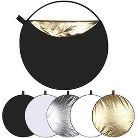 Resim Ebitda 5'li Reflektör Panel - 110cm Katlanabilir Altın/gümüş/beyaz/siyah Şeffaf Işıltılı, 