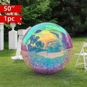 Resim 127.0cm Extra Large 4D Renkli Alüminyum Film Balon - Parti Dekorasyonları, Anneler Günü, Disko Partileri, Doğum Günü, Düğünler, Yıl Dönümleri ve Açık Hava Eğlencesi için İdeal 