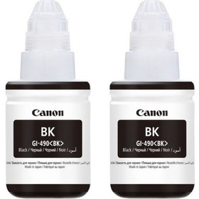 Resim Canon Gı-490 Siyah Orjinal Mürekkep Kartuş Ikili Paket G4400 