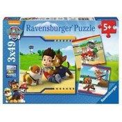 Resim Ravensburger 3x49 Parça Puzzle Paw Petrol Kahramanlar 093694 