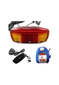 Resim Bisiklet Korna Sinyal Sıralı Stop Fren Lambası Jy-208 B Açık Füme - Füme - Kahverengi 