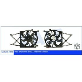 Resim Kale 418200-fan Motoru Opel Astra G / Zafıra A 230w 380mm Fan-motor-davlumbaz 