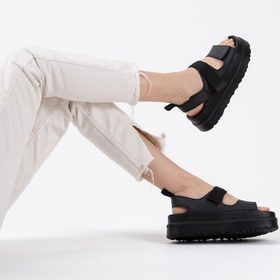 Resim Zeta Siyah Kadın Sandalet Çok Renkli 