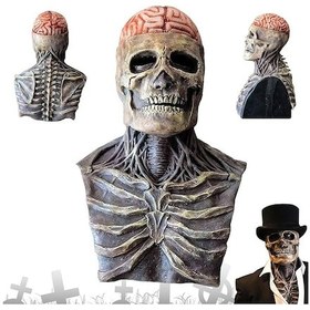 Resim Kafatası Maskesi, Tam Kafatası Maskesi, Karnaval Rol Yapma Oyunları İçin Korkutucu Kafatası Maskesi Diğer 