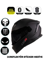 Resim Emporium Ncr Stream Kapalı Mat Siyah Kask Siyah Vizörlü (ECE-06) 