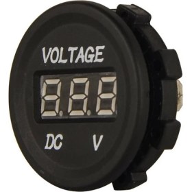 Resim PlatoonAraba Motosiklet Kırmızı LED Dijital Ekran Voltmetre Su Geçirmez 