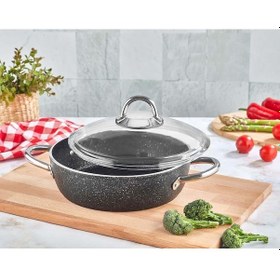 Resim Kahramanlar Granit Karnıyarık Tencere 26 Cm Siyah 