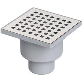 Resim Yer Sifonu 10X10 50M Alttan Çıkışlı Süzgeç 