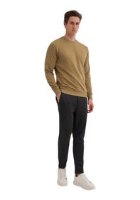 Resim Cazador Erkek Bisiklet Yaka Sweatshirt Zeytin 