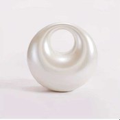 Resim Luckydog Fochsia Krem Detasklı Manyetik Sırt Çantası - Zarif Boncuk Dokulu Şık Tote Bej/ Bej 