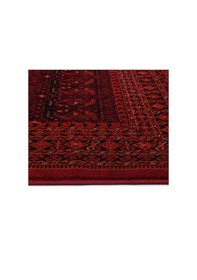 Resim Afgan Türkmen Otantik Desenli Dokuma Kırmızı Oturma Odası Salon Mutfak Halısı Yolluk 0024a Kırmızı 