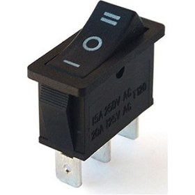 Resim Dar Işıksız Anahtar On-Off-On 