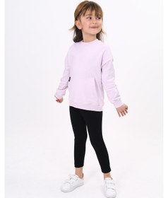 Resim Toontoy Kids Toontoy Kız Çocuk Taytlı Takım Açık Lila 