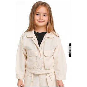 Resim Xo Kids Kız Çocuk Ceket 1-5 Yaş 24238 Ekru 