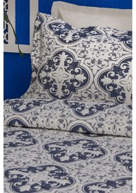 Resim Karaca Home Bluva Çift Kişilik Yatak Örtüsü Takımı Mavi Mavi 