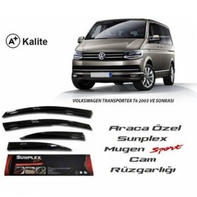 Resim SUNPLEX Vw Transporter T5 T6 T7 Cam Rüzgarlığı Mugen Tip 