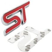 Resim NETRON Ford St 3d Metal Arma Amblem Logo Arka Kırmızı 