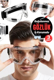 Resim Munico 3 Adet Snowboard Kar Sporu İçin Uygun Koruyucu Ayarlanabilir Unisex Buğ Ve Darbe Önleyici Gözlük 