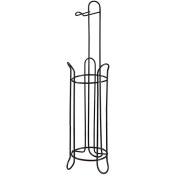 Resim Wc Lüx Ayaklı Tuvalet Kağıtlık, Siyah Siyahh 