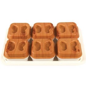 Resim Geseus Moonstar Tepsili Kahvaltılık Set Tepsili 6 Parça-KS-825 