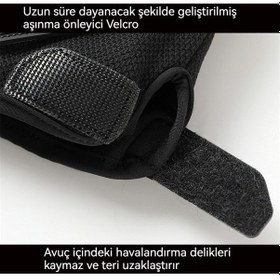 Resim Jokmae Motosiklet Yarım Parmak Eldiveni Mavi 
