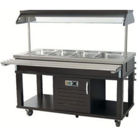 Resim Karacasan Endüstriyel Üç Küvetli Salad Bar Ünitesi & Beyaz İnci Salad Bar Krcs-asbu 1670-304 