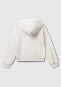 Resim Benetton Kız Çocuk Beyaz Sweatshırt BEYAZ 